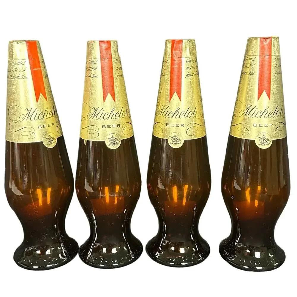 Michelob Beer Bottles 4 Sealed Display Only in Original Carton-Very RARE!